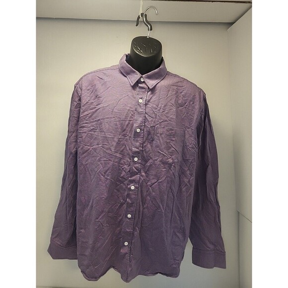 Johnston & Murphy J&M Flex Men’s Dotted Button Down Long Sleeve Shirt Size XL - Picture 1 of 8
